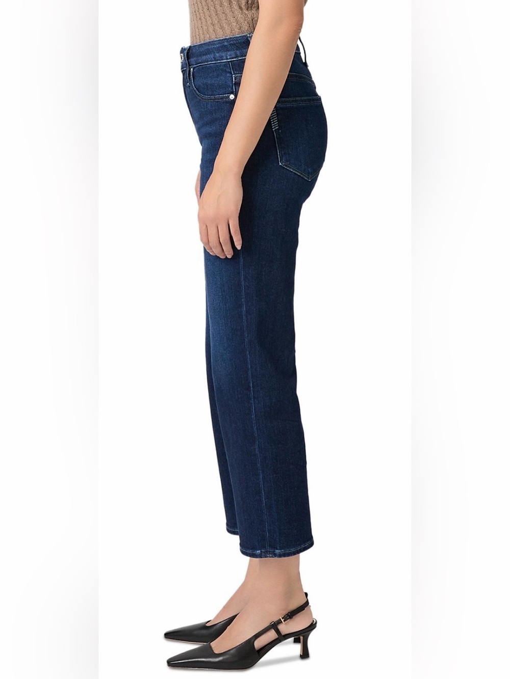PAIGE Petites Mason Mid Rise Ankle Jeans - Cirques Blue - Picture 4 of 5